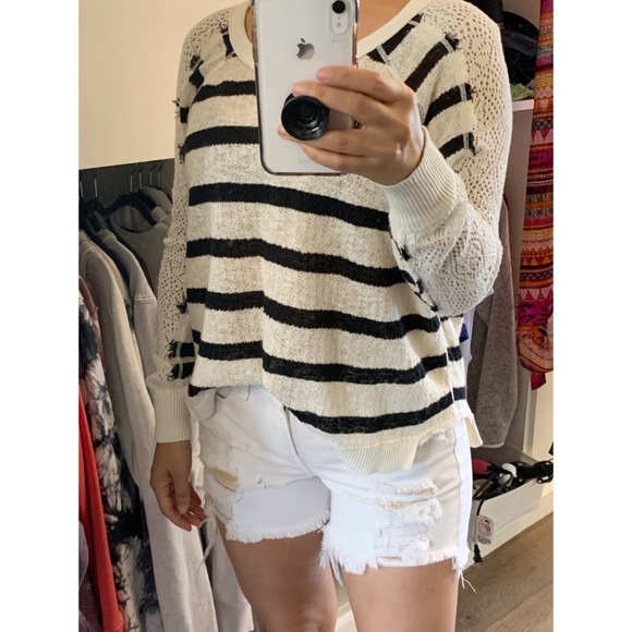 We the Free People Striped Lightweight Sweater - Picture 10 of 10